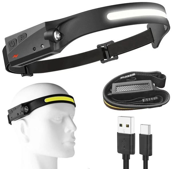 Trizand Galingas LED COB XPE prožektorius ant galvos