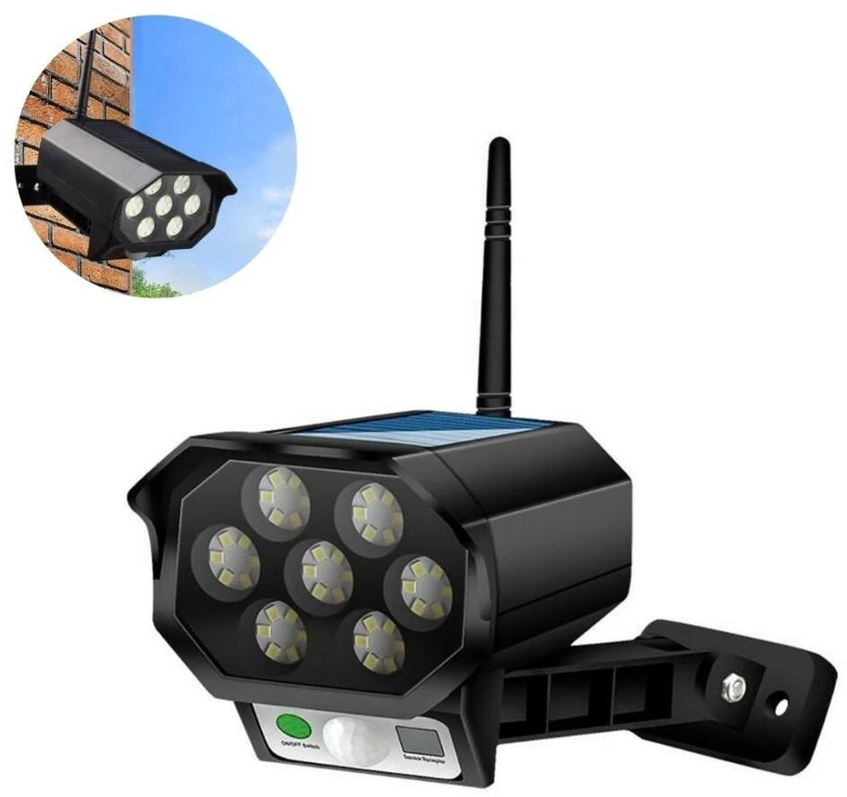 Lampa solarna atrapa kamery