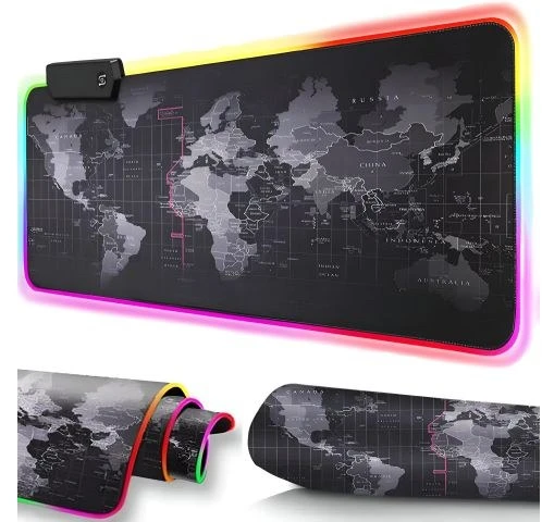 Žaidimų kilimėlis pelės su LED apšvietimu, XXXL, 90x40 cm