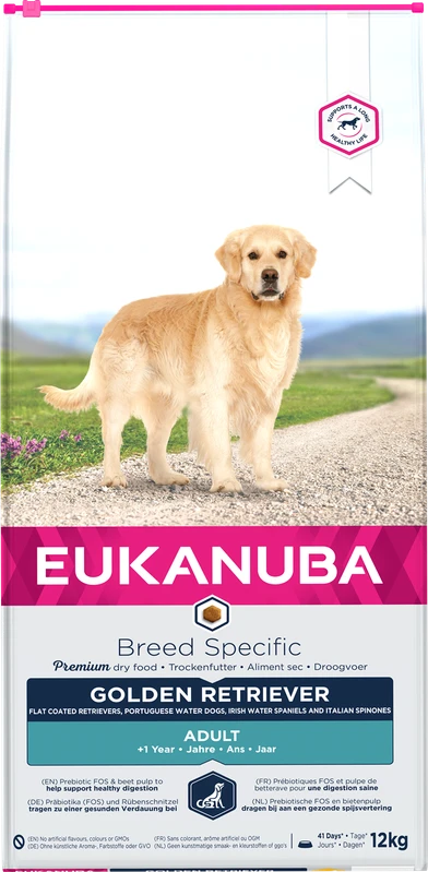 Eukanuba Adult Golden Retriever sausas maistas auksaplaukiams retriveriams 12kg