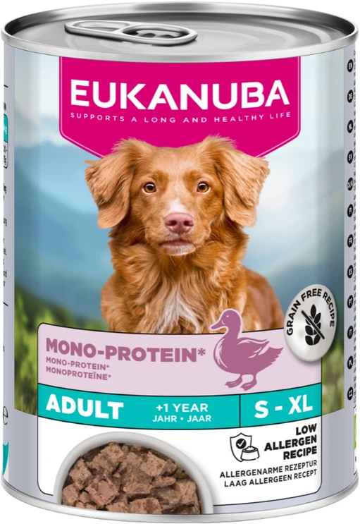 Eukanuba Special Care Monoprotein konservuotas Maistas šunims su antiena, 400g