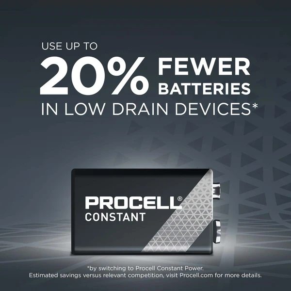 Duracell Procell Constant Power 6LR61 9V 692mAh baterija, 10 vnt.