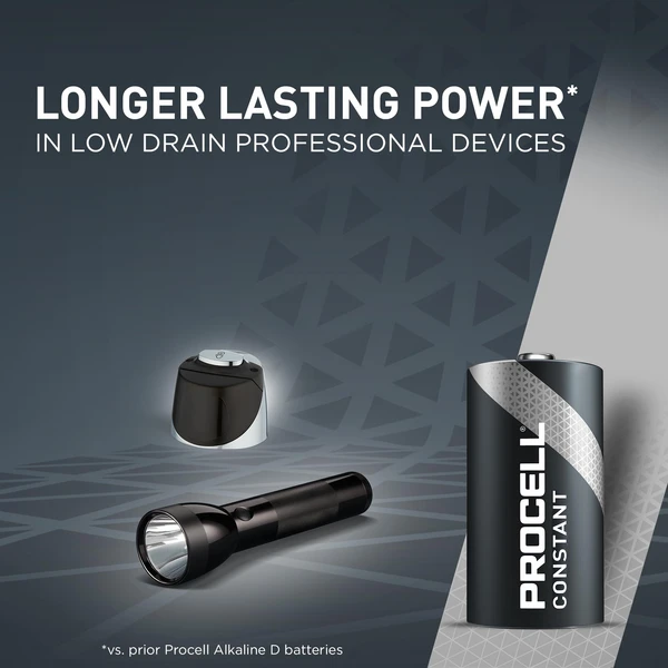 Duracell Procell Constant Power LR20 D 1,5V 19669mAh elementas, 10 vnt.