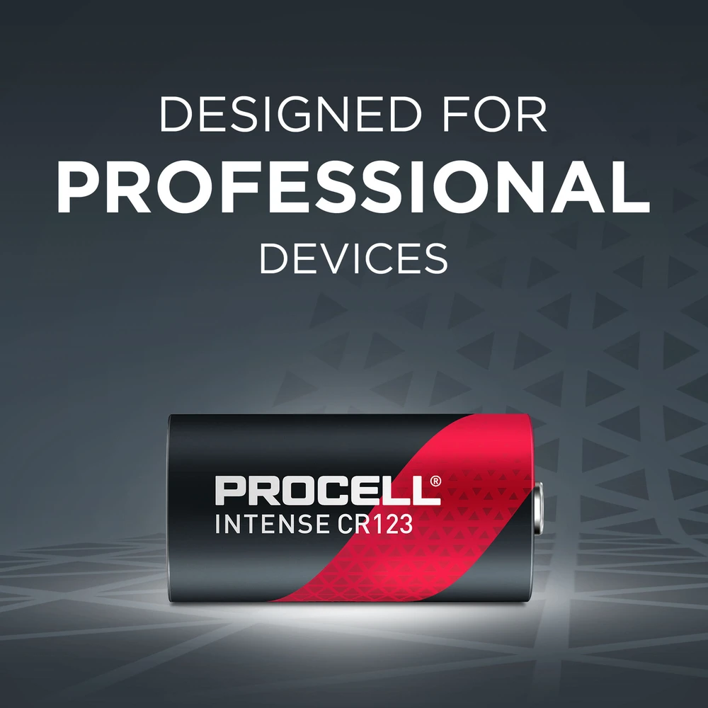 Duracell Procell Intense CR123 3V 1600mAh elementas, 10 vnt.