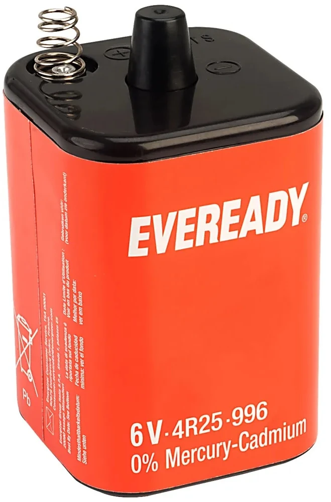 Energizer 6V 4R25 blokas su spyruokliniu kontaktu