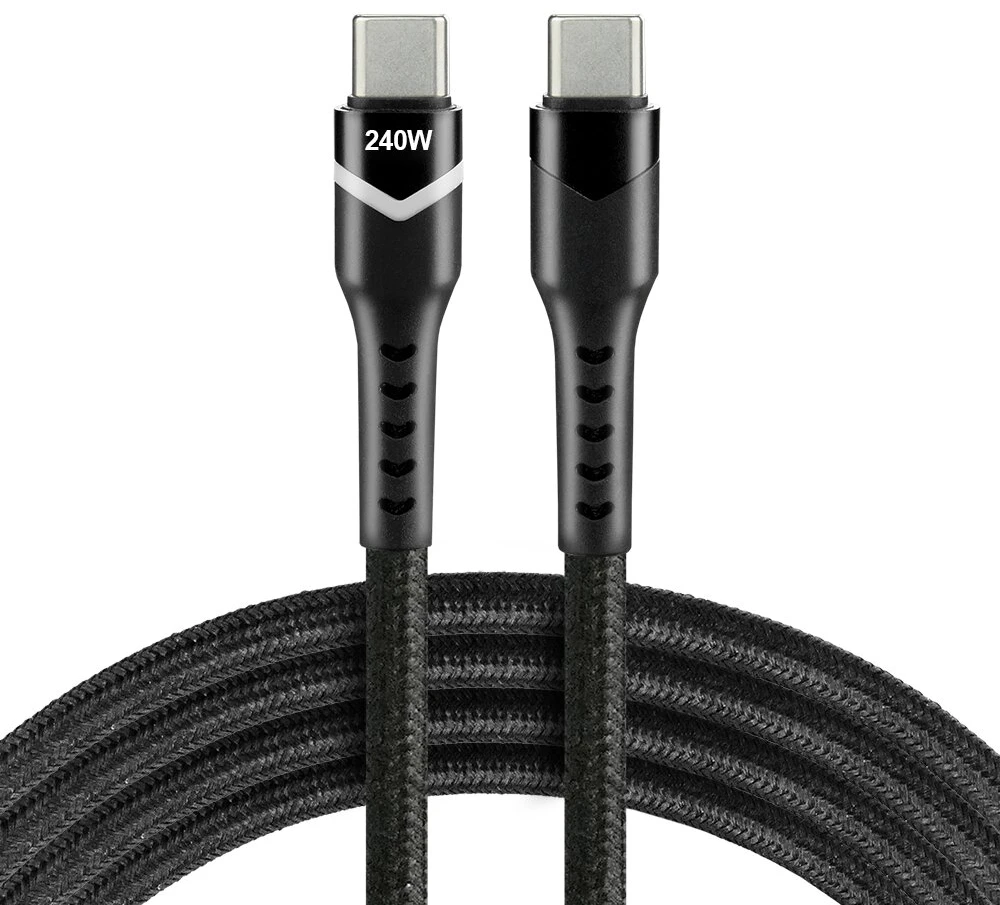 everActive 1m USB-C PD 3.1 EPR 5A 240W pintas kabelis CBB-1PDRS