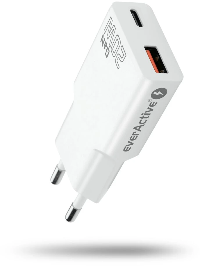 everActive 20W USB-A QC 3.0 ir USB-C PD PPS GaN įkroviklis SC-340Q