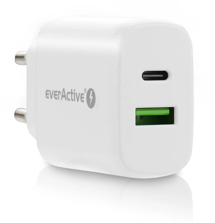 everActive 5-12V USB QC 3.0 ir USB-C PD PPS 25W įkroviklis SC-370Q