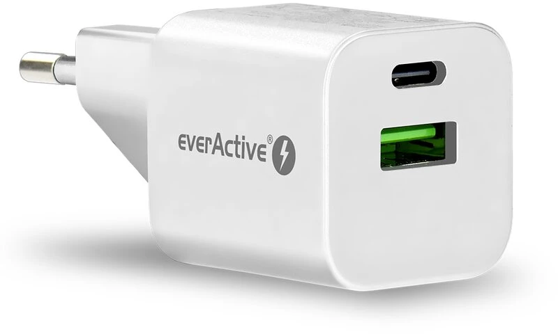everActive 5-12V USB QC 3.0 ir USB-C PD PPS 30W GaN įkroviklis SC-390Q