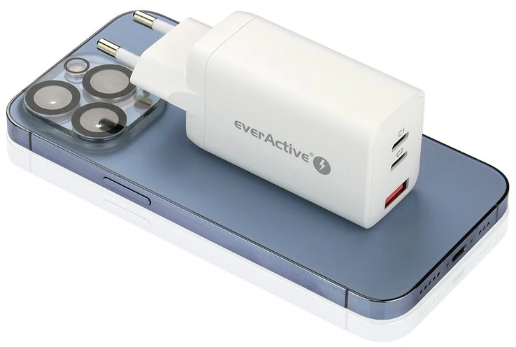 everActive 5-20V USB QC 3.0 ir USB-C PD PPS QC4+ 65W GaN įkroviklis SC-650Q