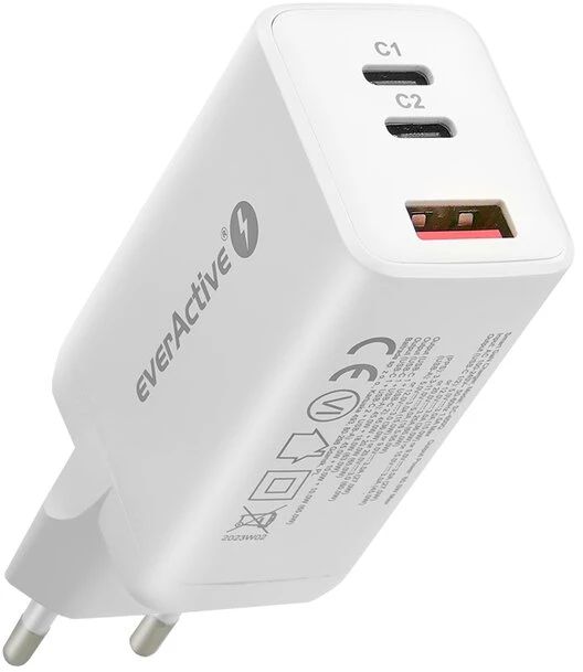 everActive 5-20V USB QC 3.0 ir USB-C PD PPS QC4+ 65W GaN įkroviklis SC-650Q