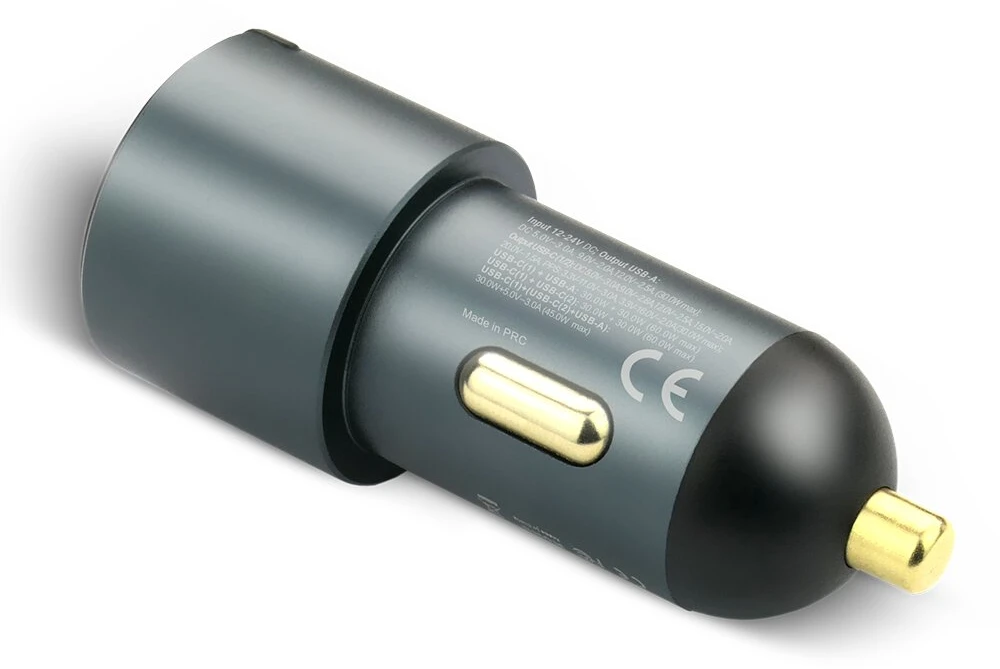Automobilinis įkroviklis everActive CC-40Q USB QC3.0 + 2x USB-C PD 60W