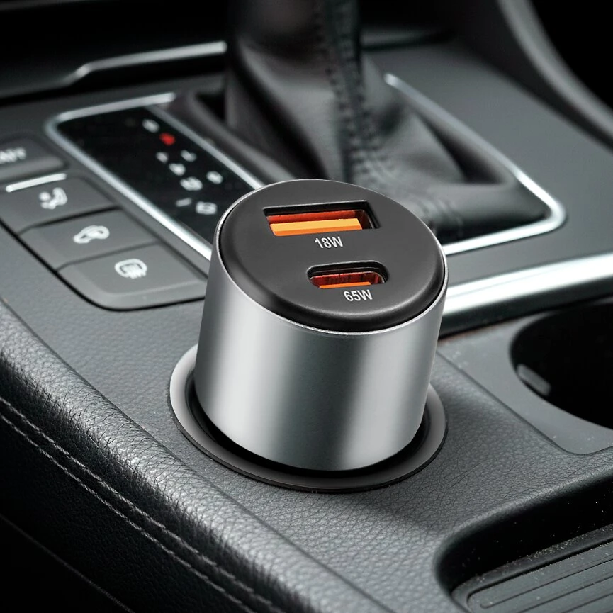 Automobilinis įkroviklis everActive CC-60Q USB QC3.0 + USB-C PD 83W