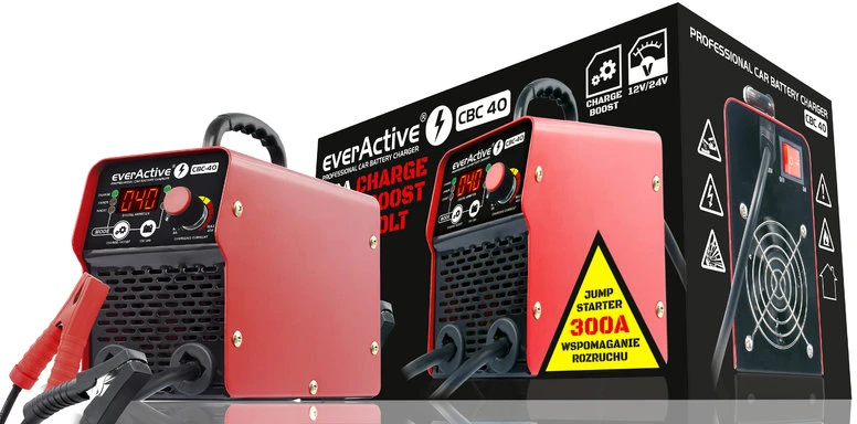 everActive automatinis inverterinis 12/24V akumuliatorių kroviklis su 300A "boost" funkcija