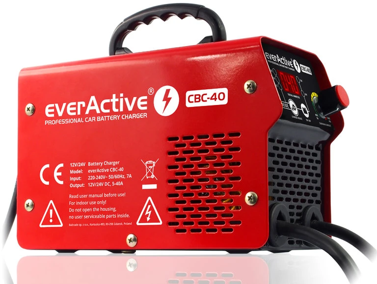 everActive automatinis inverterinis 12/24V akumuliatorių kroviklis su 300A "boost" funkcija