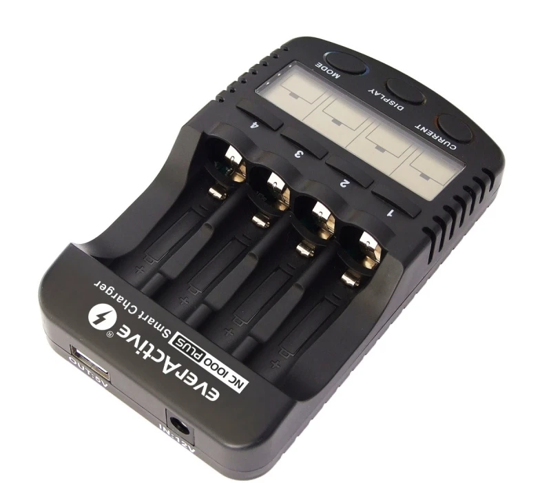 everActive profesionalus AA/AAA elementų įkroviklis NC-1000 PLUS