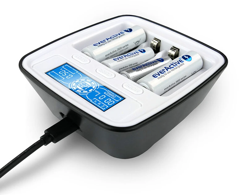 everActive profesionalus AA/AAA elementų įkroviklis NC-1000M