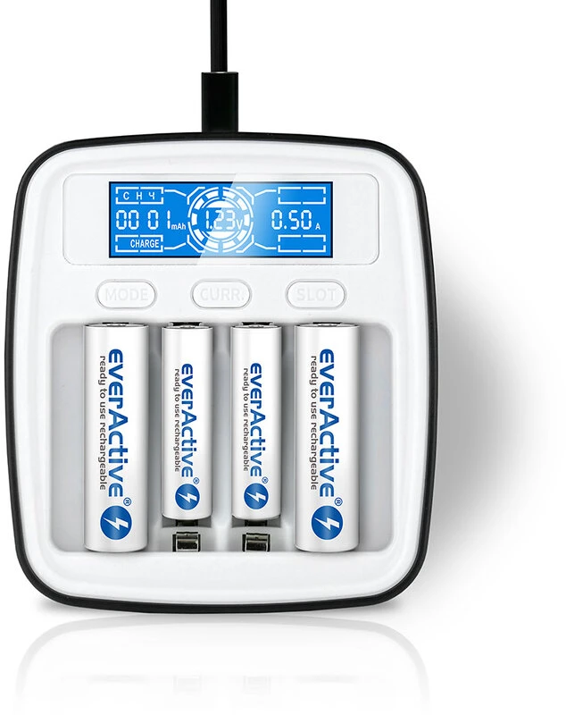 everActive profesionalus AA/AAA elementų įkroviklis NC-1000M