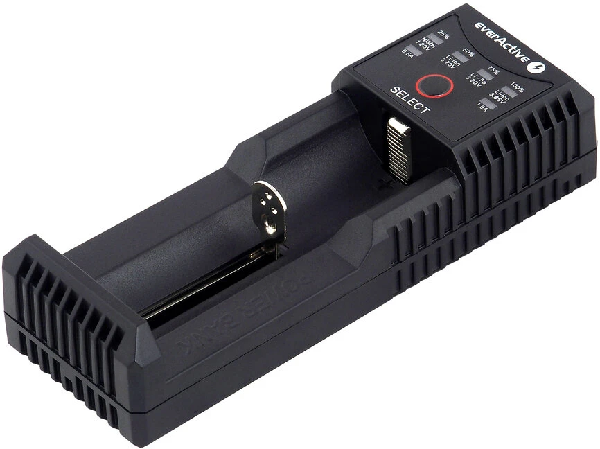 everActive universalus Li-Ion/LiFePO4 ir Ni-MH akumuliatorių kroviklis su Powerbank funkcija UC100C