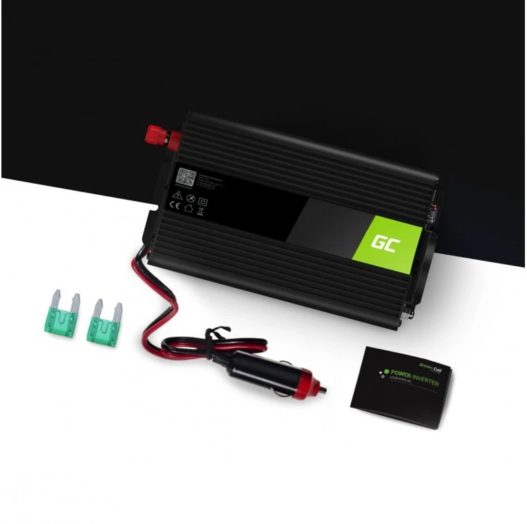 Green Cell Žalias Cell Inverteris 12V/230V 150W/300W modifikuota sinusinė išėjimo įtampa Žalias Cell