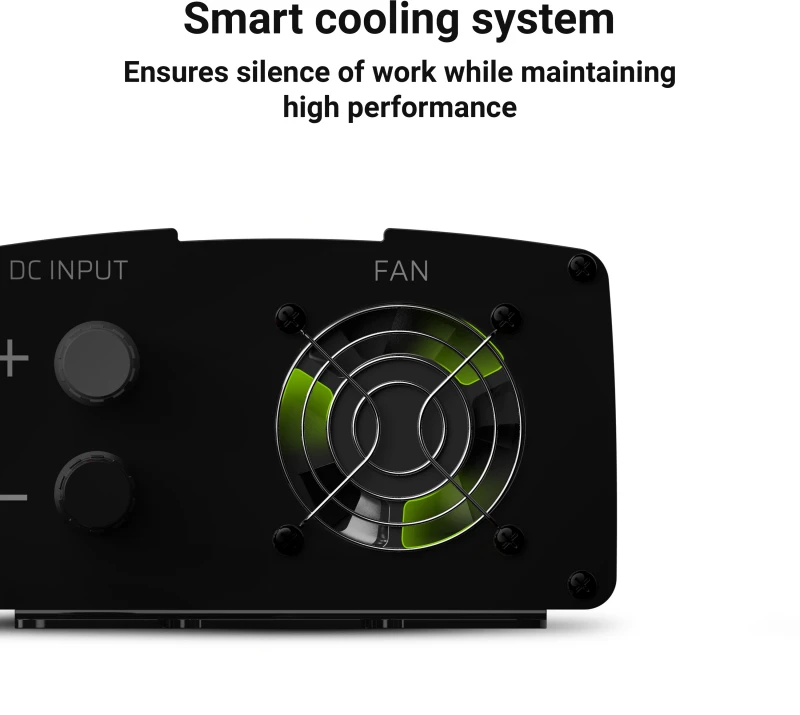 Green Cell Žalias Cell GREENCELL automobilio maitinimo keitiklis nuo 12V iki 230V 300W/600W gryno sinuso