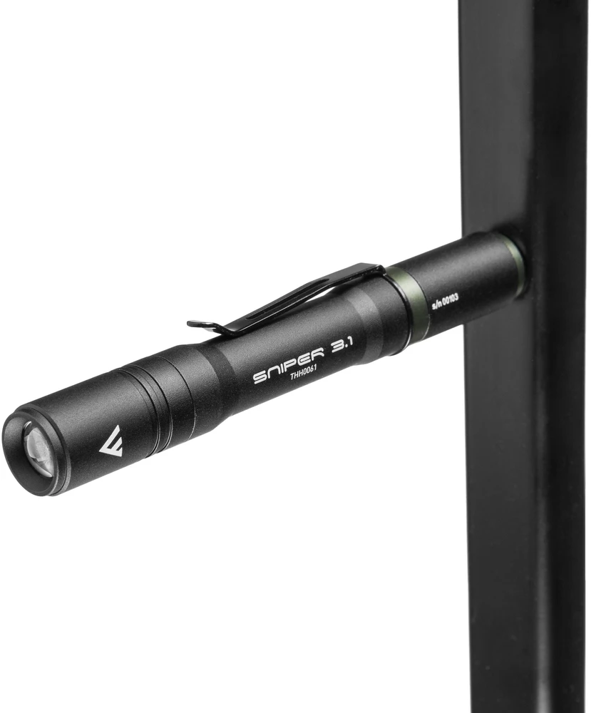 Mactronic 130lm USB įkraunamas žibintuvėlis su fokusavimo funkcija Sniper 3.1