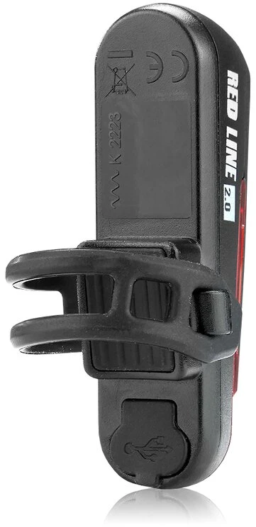 Mactronic 20lm įkraunamas galinis dviračio žibintas Raudona Line 2.0 ABR0051