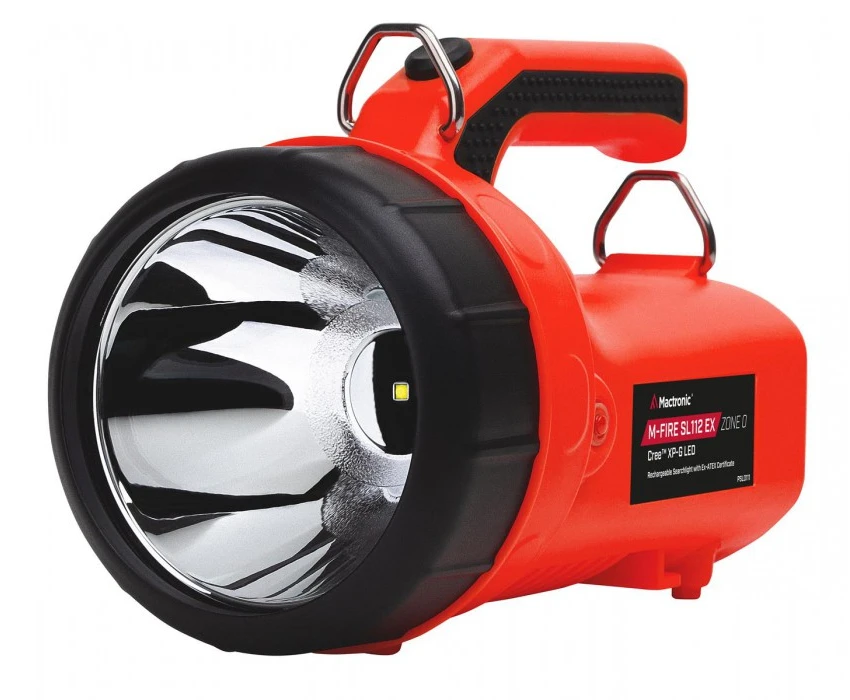 Mactronic 222lm Ex-ATEX Zone 0 prožektorius su įkrovimo stotele M-FIRE SL112 PSL0111