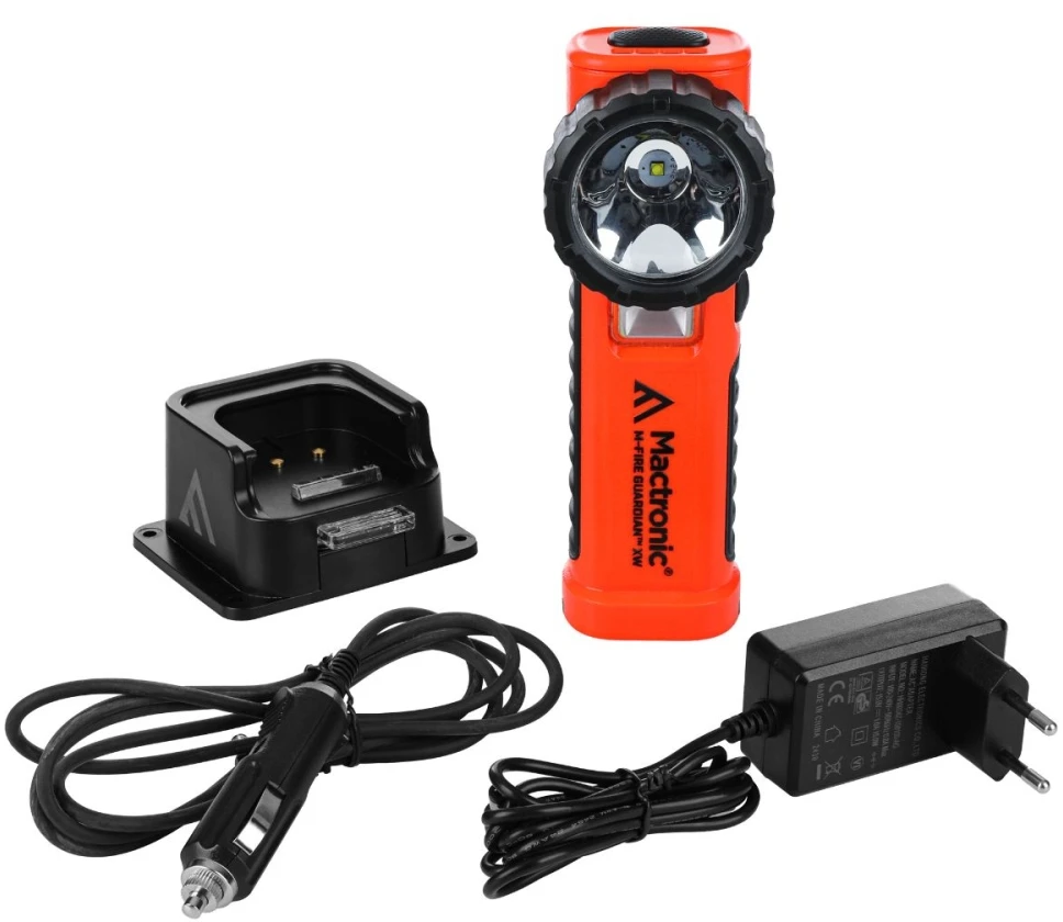 Mactronic 240lm ATEX žibintuvėlis su įkrovimo stotele M-FIRE GUARDIAN XW PHH0235