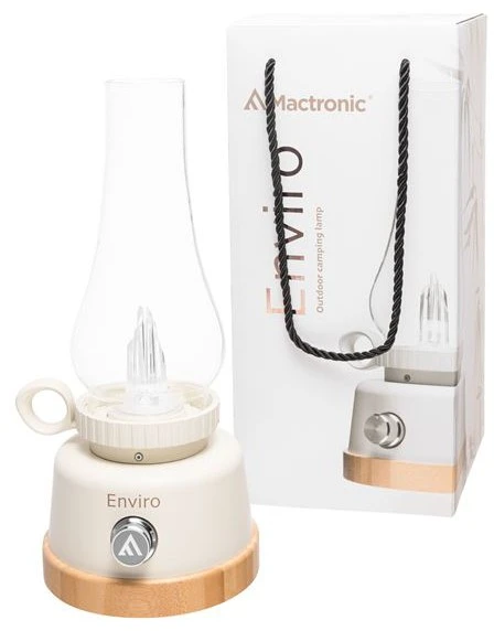 Mactronic 250lm įkraunamas poilsiavietės žibintas su liepsnos efektu Enviro ACL0112