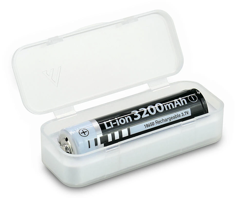 Mactronic 18650 akumuliatorius permatomoje dėžutėje
