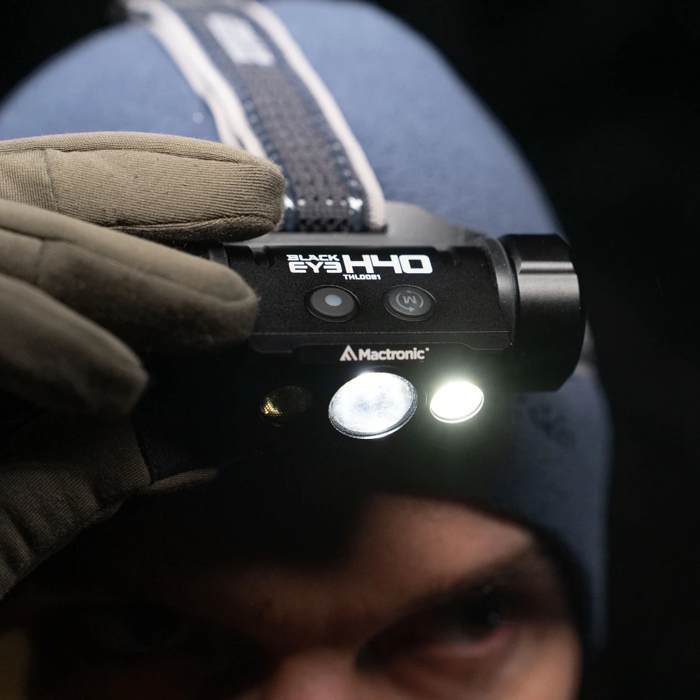 Mactronic 4000lm įkraunamas galvos žibintuvėlis Juodas Eye H40 THL0061