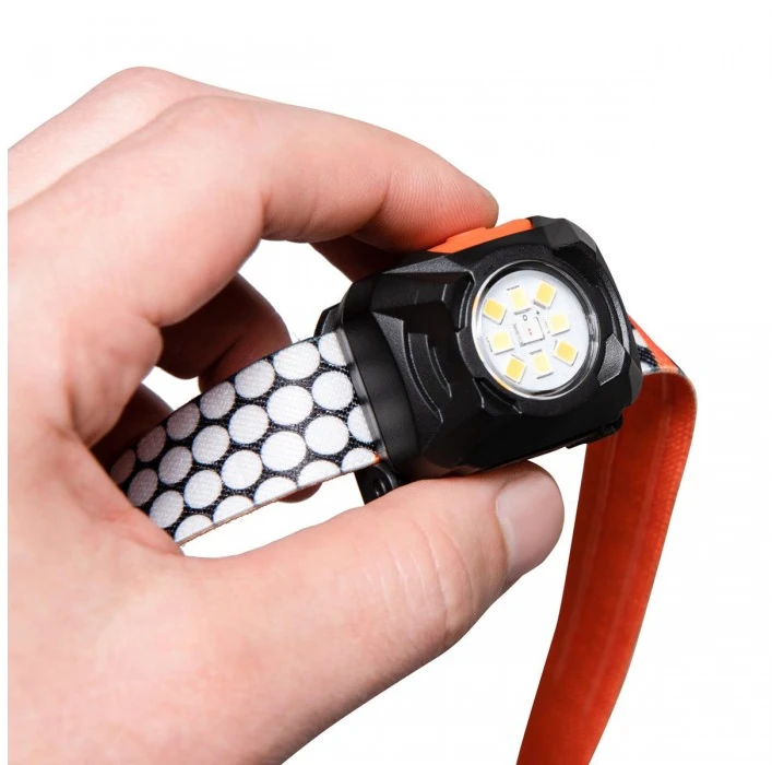 Mactronic 400lm įkraunamas galvos žibintuvėlis Rebel (oranžinis) AHL0061