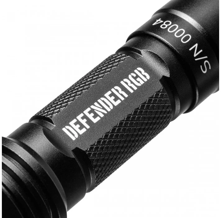 Mactronic 400lm + RGB spindulių žibintuvėlis Defender RGB THH0127