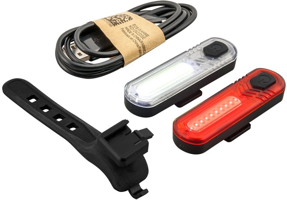 Mactronic 60+18lm USB įkraunamų dviračio žibintų komplektas DuoSlim