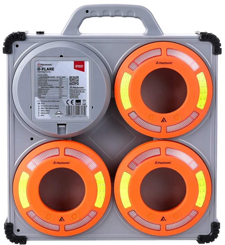 Mactronic 6x sinchronizuojamų signalinių diskų rinkinys O-Flare PSD0113