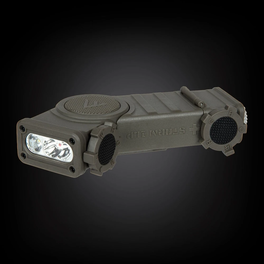 Mactronic 90lm+RGB+IR taktinis šalmo žibintuvėlis STORM 1LP THL0051