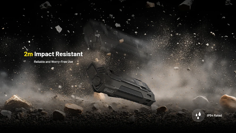 Nitecore EDC37 8000 lm USB-C įkraunamas plokščias EDC žibintuvėlis