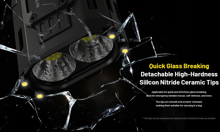 Nitecore EDC37 8000 lm USB-C įkraunamas plokščias EDC žibintuvėlis