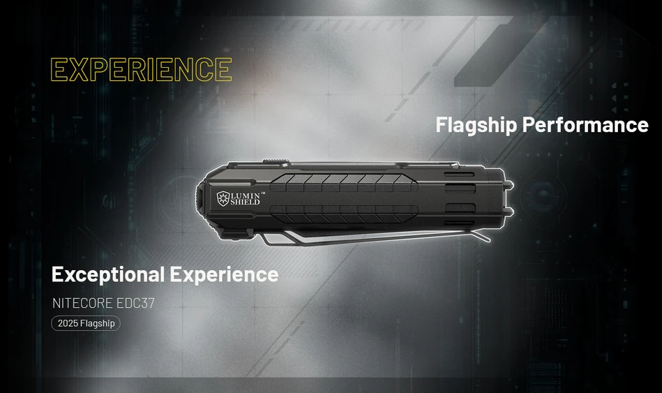 Nitecore EDC37 8000 lm USB-C įkraunamas plokščias EDC žibintuvėlis