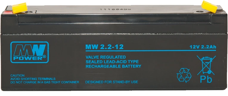 Mikrobangų krosnelė Mw Power MWPower MW 12V 2.2Ah F1(187) AGM akumuliatorius, 6-9 metai