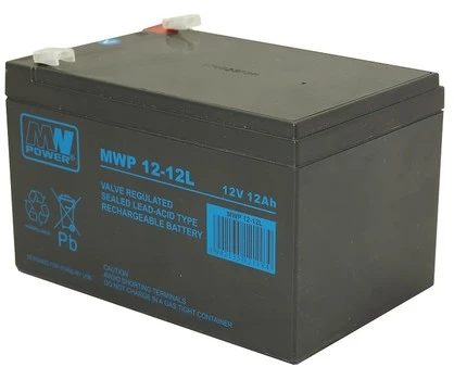 Mw Power MWPower MWP 12V 12Ah F2(250) AGM akumuliatorius, 12 metų