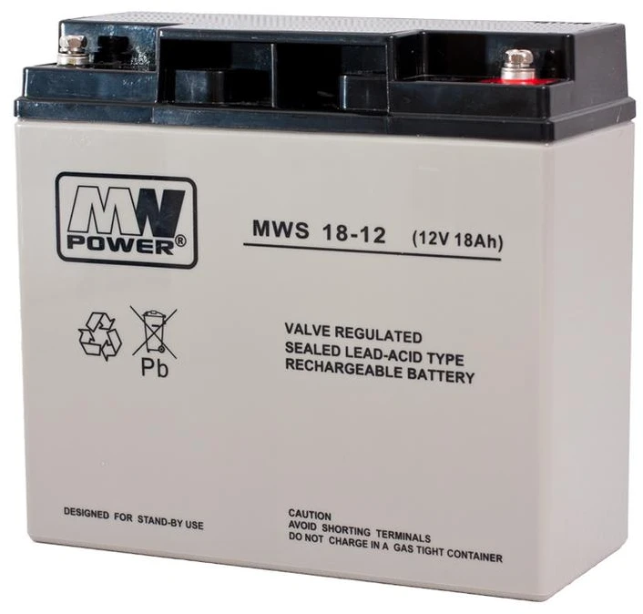 Mpl Power Elektro Mw Power MWPower MWS 12V 18Ah M5(T13) AGM akumuliatorius, 5 metai