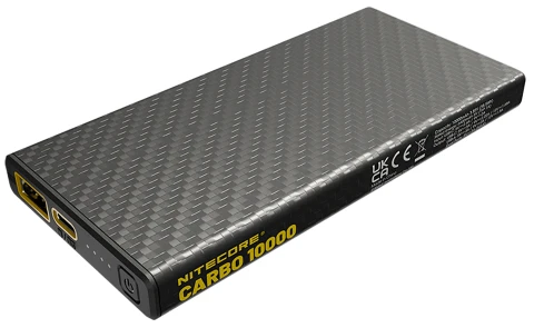 Nitecore 10000mAh anglies pluošto 20W išorinė baterija CARBO10000