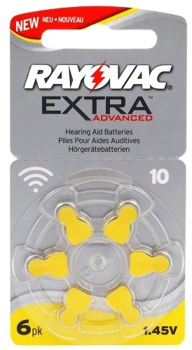 Rayovac Extra elementai klausos aparatams PR70 10, 6 vnt.