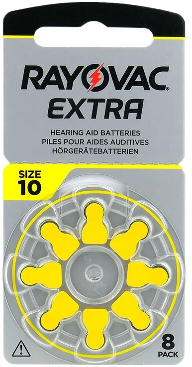 Rayovac Extra elementai klausos aparatams PR70 10, 8 vnt.