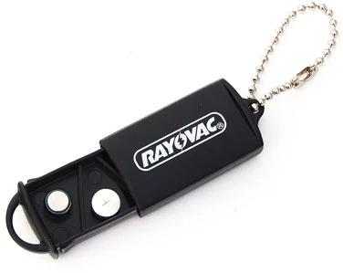 Rayovac raktų pakabuko tipo dėklas klausos aparatų elementams