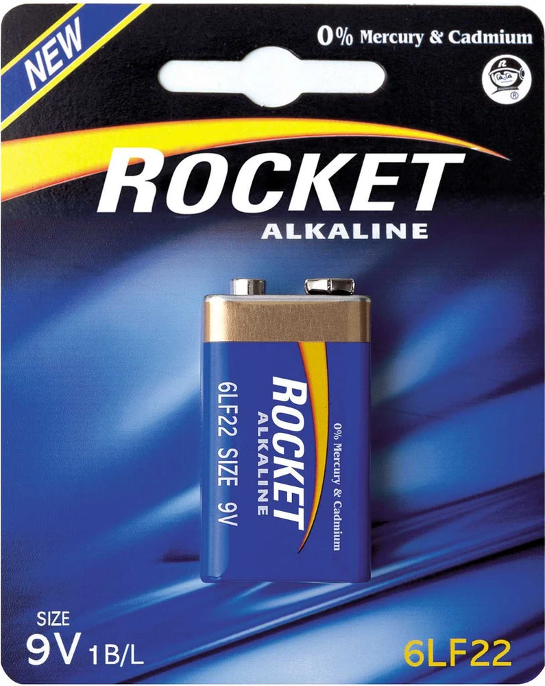 Rocket 9V 6LF22 baterija pakuotėje