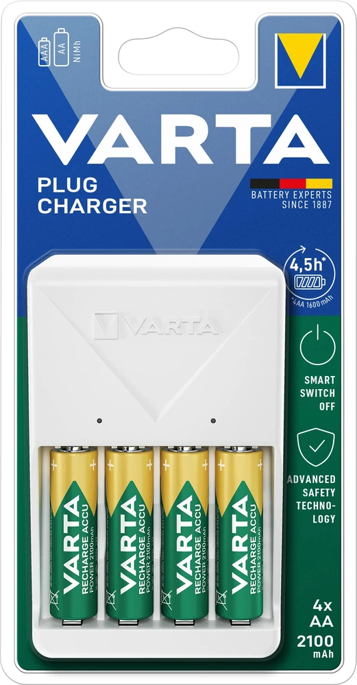 Blow PLUG+4xAA įkroviklis 2100mAh VARTA 57657