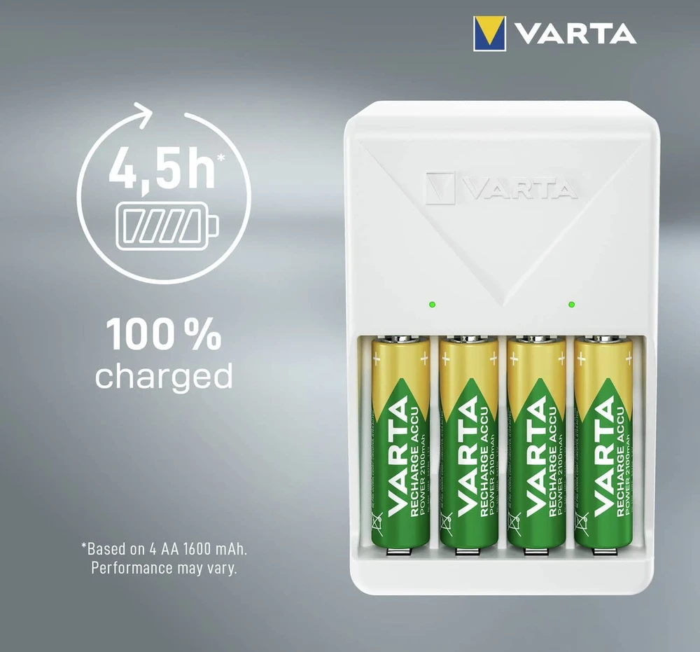 Blow PLUG+4xAA įkroviklis 2100mAh VARTA 57657